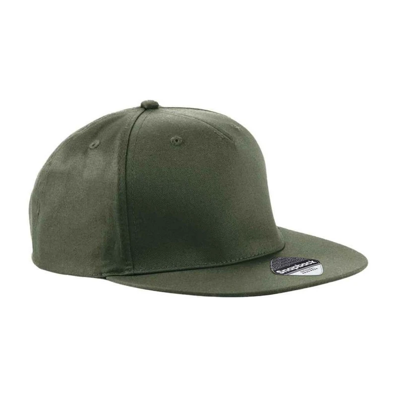 Image of Beechfield Beechfield Men 5 Panel Retro Rapper Cap in Dark Olive Dark Olive One Size Male 5063693906511