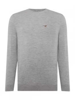 Image of Mens Barbour 1894 Braemar Knit Grey