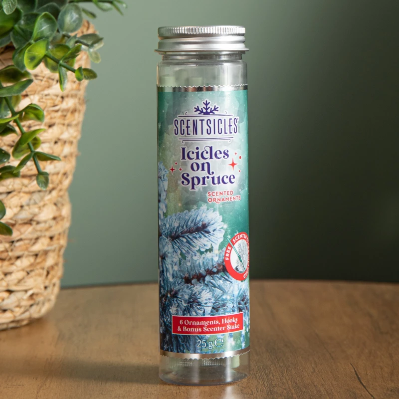 Image of 25g Icicles on Spruce Scented Christmas Scentsicles with 6 Hanging Hooks