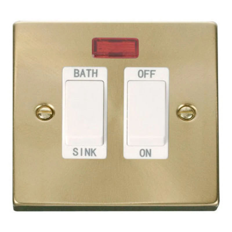 Image of SE Home Satin / Brushed Brass 20A DP Sink/bath Switch Gold unisex
