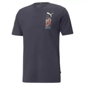 Image of Puma Neymar 24/7 T Shirt Mens - Blue