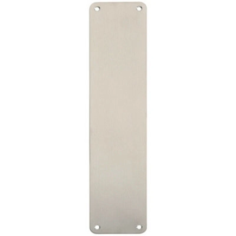 Image of Loops Plain Door Finger Plate 350 x 75mm Satin Stainless Steel Push Plate Metallics
