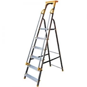 Image of Platform Steps Aluminium 150kg 6 Steps 1910 x 480 x 110 mm