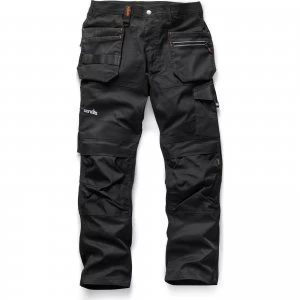 Image of Scruffs Trade Flex Work Trousers Black 30" 33"