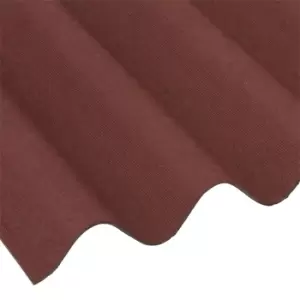 Image of 2m Coroline Red Roofing Sheet 2000 x 950 x 80mm - 5 Pack