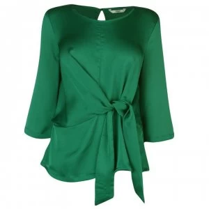 Image of Only Casey Tie T Shirt - Cadmium Green