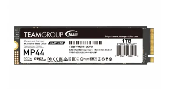 Image of Team Team Group MP44L TM8FPW001T0C101 internal solid state drive M.2 1TB PCI Express 4.0 NVMe TM8FPW001T0C101