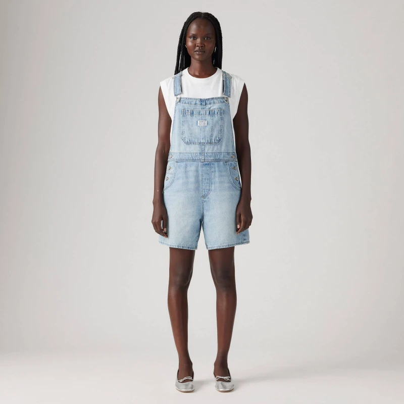 Image of Levis Baggy Dungarees Summer Job Women XS;S;M;L
