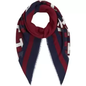 Image of Tommy Hilfiger Iconic Monogram Printed Scarf - Multi