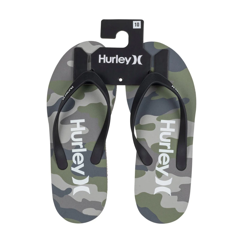 Image of Hurley Flip Flops - Green Green 7