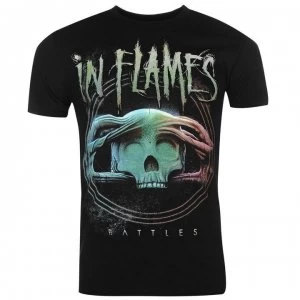 Image of Official In Flames T Shirt Mens - Battle Circle