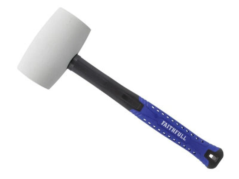 Image of Faithfull White Fibreglass Mallet FAIRMWF32 Weight: 907g
