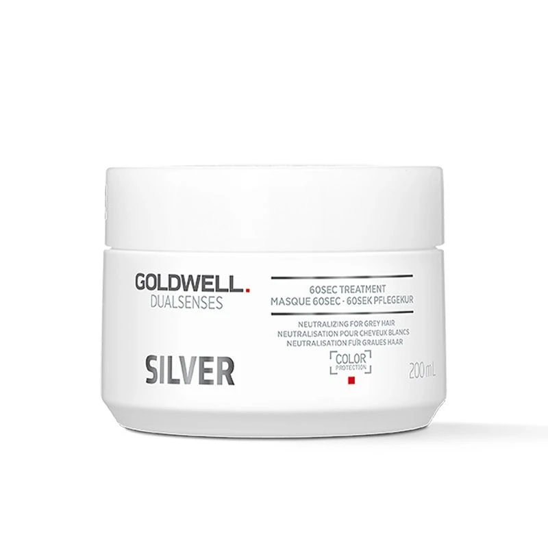 Image of Goldwell Dualsenses Silver 60 Sec. Treatment 200ml Clear