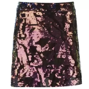 Image of Golddigga Velvet Sequin Skirt Ladies - Multi