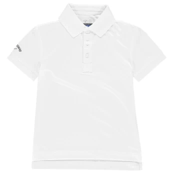 Image of Callaway Solid Polo Shirt Junior Boys - White