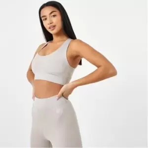 Image of USA Pro x Courtney Black Cross Back Transform Sports Bra - Brown