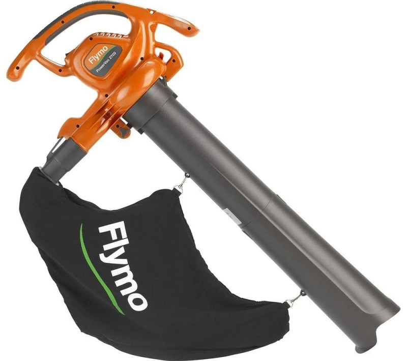 Image of FLYMO PowerVac 2700 Garden Vacuum & Leaf Blower - Orange & Grey 7392930664807