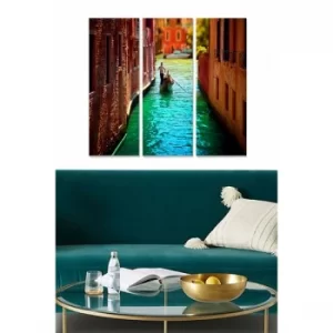 Image of MDFFTR1023 Multicolor Decorative MDF Painting (3 Pieces)