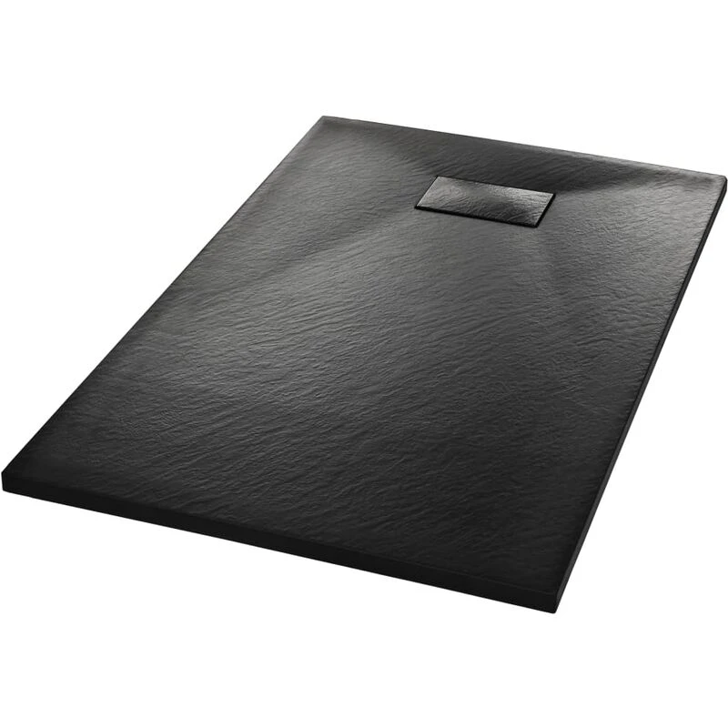 Image of VIDAXL Shower Base Tray smc Black 100x80cm Vidaxl 144781