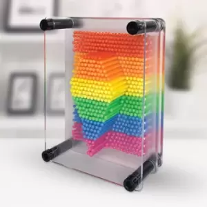 Image of Rainbow Pin Art - Fun Retro Toy, Plastic