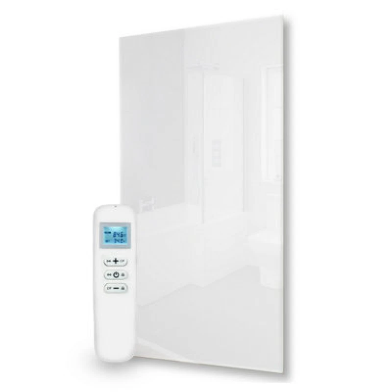 Image of Mirrorstone Heating Mirrorstone Quartz Glass White Panel Glass 700W Infrared Heating Panel