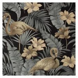Image of Superfresco Easy Sandrine Tropics Wallpaper Dark