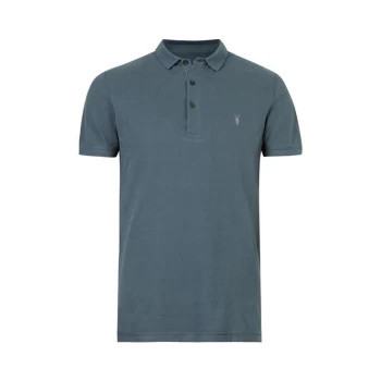 Image of AllSaints Reform Polo Top - Blue