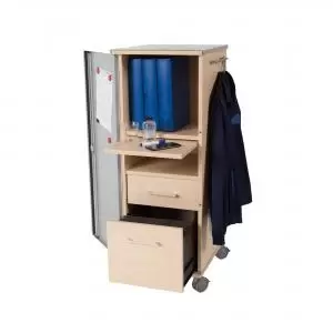 Image of ROCADA VISUALLINE Multifunctional Office Caddy with Shelf and Drawers
