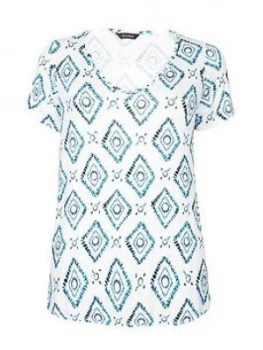 Image of Evans Navy Batik Short Sleeve Tshirt