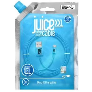 Image of Juice 3m Micro USB Cable - Aqua