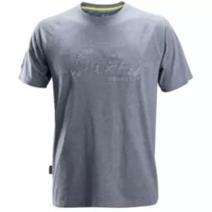 Image of Snickers Logo T-Shirt - Grey - Size: XL