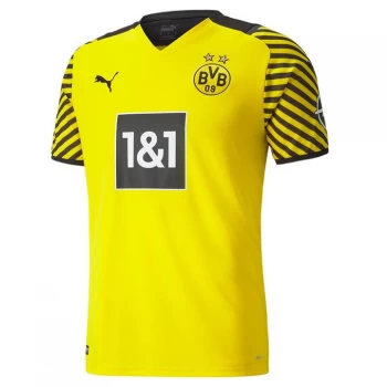 Image of Puma Borussia Dortmund Home Shirt 2021 2022 - Yellow/Black