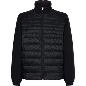 Image of Tommy Hilfiger Mixed Media Jacket - Black BDS