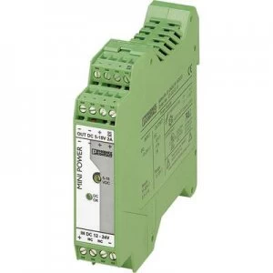 Image of Phoenix Contact MINI-PS-12-24DC/5-15DC/2 Rail mounted PSU (DIN) 2 A 1 x