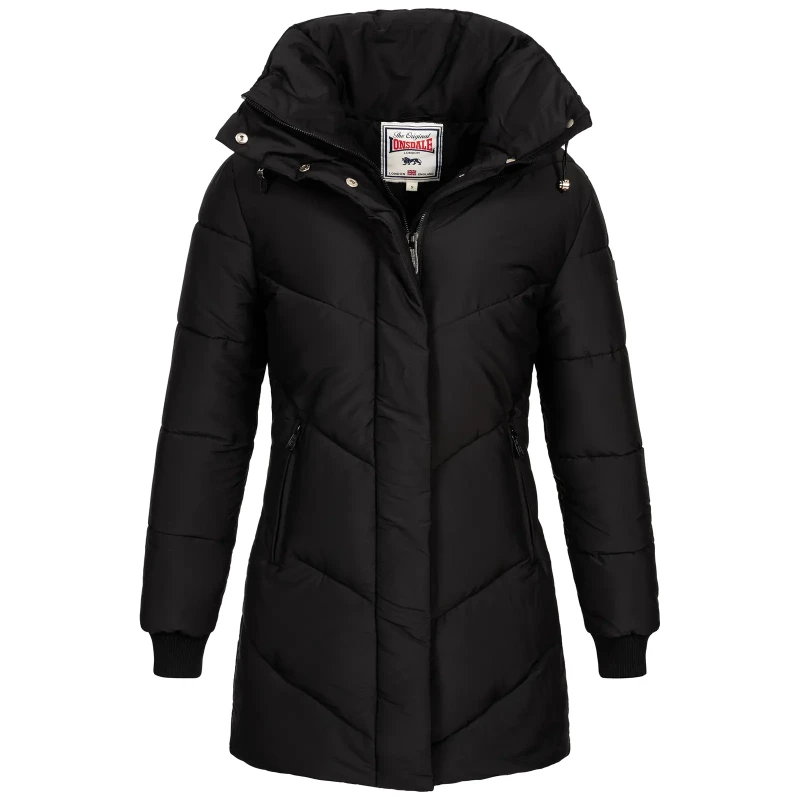 Image of Lonsdale Puffer Jacket Lonsdale Beeley Noir Female 2XL