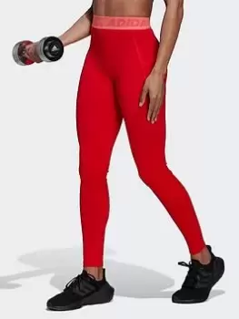 Image of adidas Techfit Badge Of Sport Tights, Blue, Size S, Women