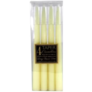 Image of Set Of 4 Ivory Taper Candles