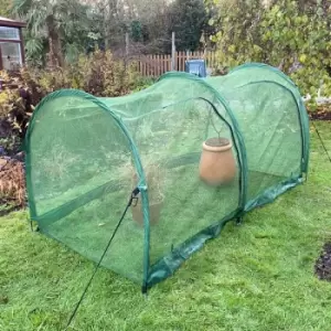 Image of Pro Gro' Net Grow Tunnel Cloche & Plant Cover - 2m long x 1m wide x 1m high
