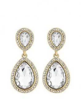 Image of Mood Gold Double Teardrop Earrings