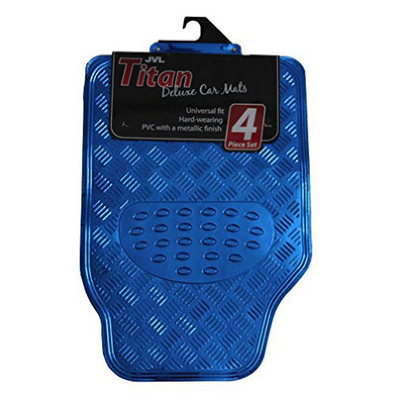 Image of JVL Titan Car Mat Set - Blue Blue