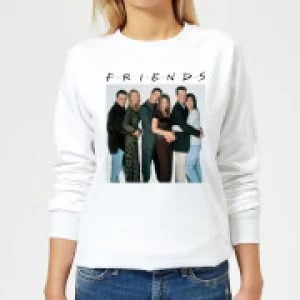 Image of Friends Group Shot Womens Sweatshirt - White - S