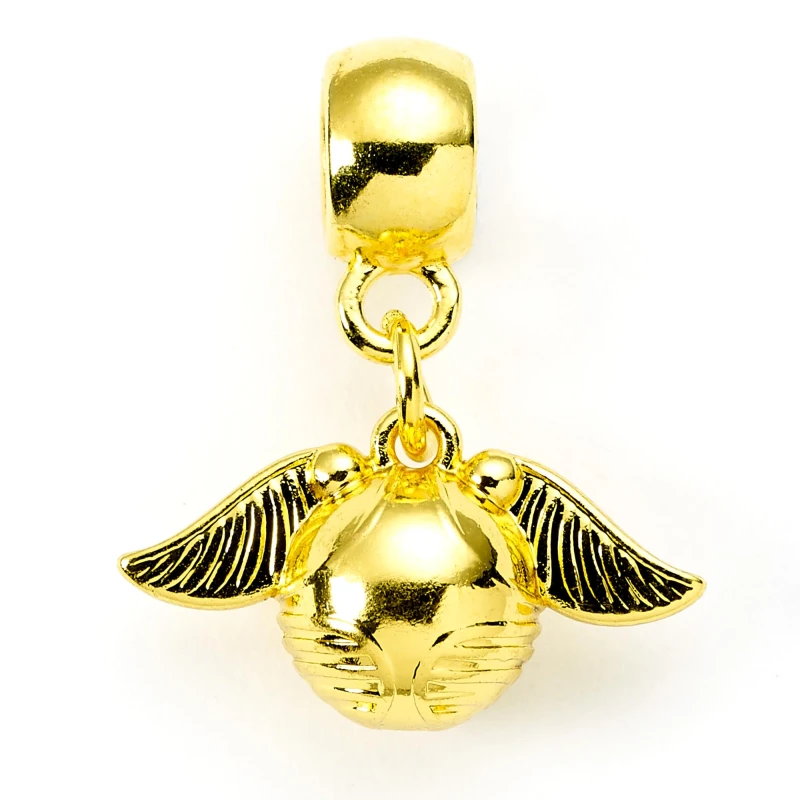 Image of Harry Potter Golden Snitch Gold Tone Slider Charm