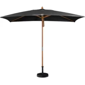 Image of Harbour Lifestyle Styx 3M X 2M Deluxe Wooden Parasol - Grey