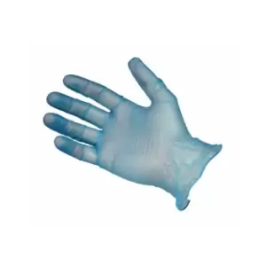 Image of Disposable Gloves, Clear, Vinyl, Powder Free, Size L, Pack of 100 - Clear - Gloves4u