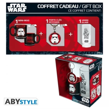 Image of Star Wars - Trooper * (Glasses + Keyring + Mini Mug) Gift Box