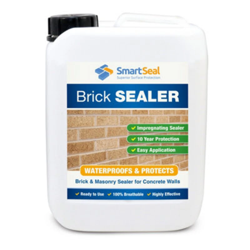 Image of Smartseal Brick Sealer, Dry & Breathable, Brick Water Proofer, Damp Proofer, 10Yr Protection, 5L, Clear 5.061E+12