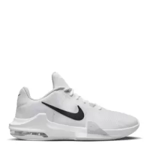 Image of Nike Air Max Impact 4, White/Black-Pure Platinum, size: 10, Male, Basketball Performance Low, DM1124-100