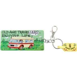 Image of Pack of 6 Old Age Travellers Key Rings