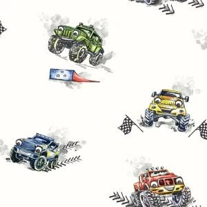 Image of Holden Decor Multicolour Cars Smooth Wallpaper