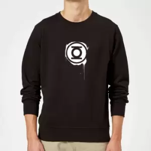 Image of Justice League Graffiti Green Lantern Sweatshirt - Black - M - Black